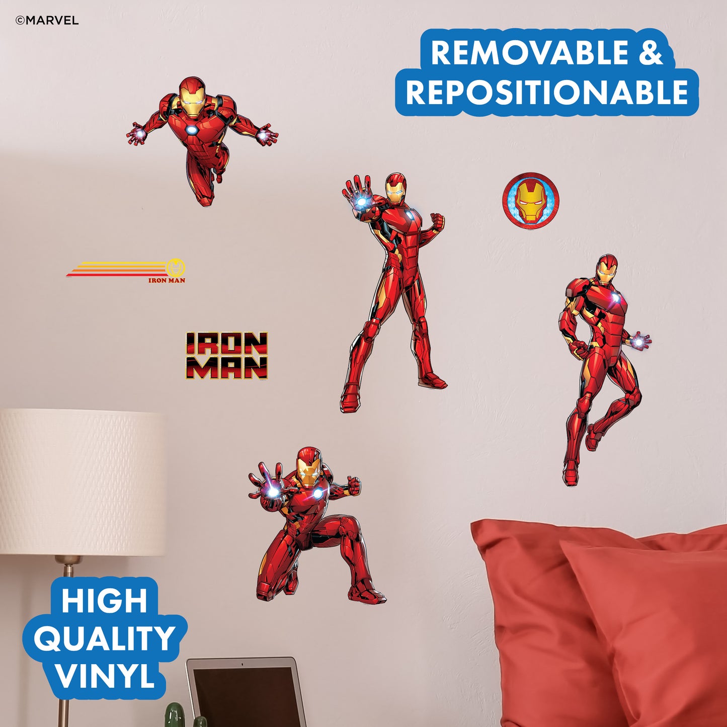 Iron Man Group Wall Decals