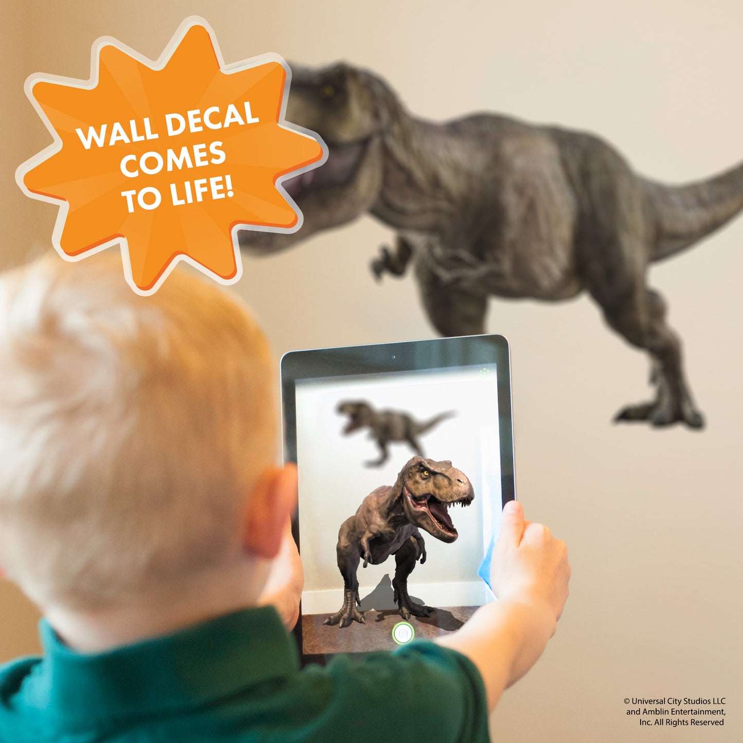 Jurassic Park T-Rex Interactive Wall Decal