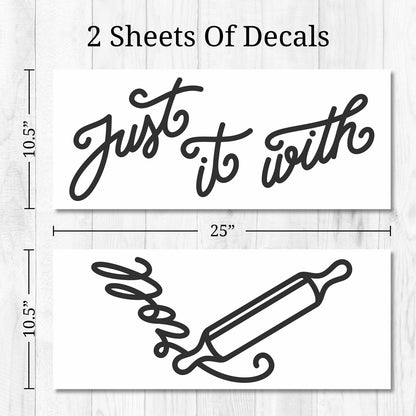 Just Roll With It Kitchen Wall Decal