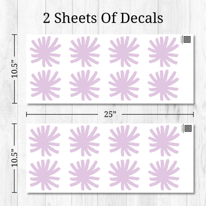 Purple Stars Wall Decals