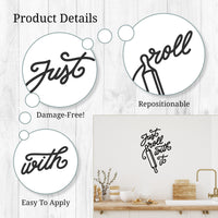 Thumbnail for Just Roll With It Kitchen Wall Decal