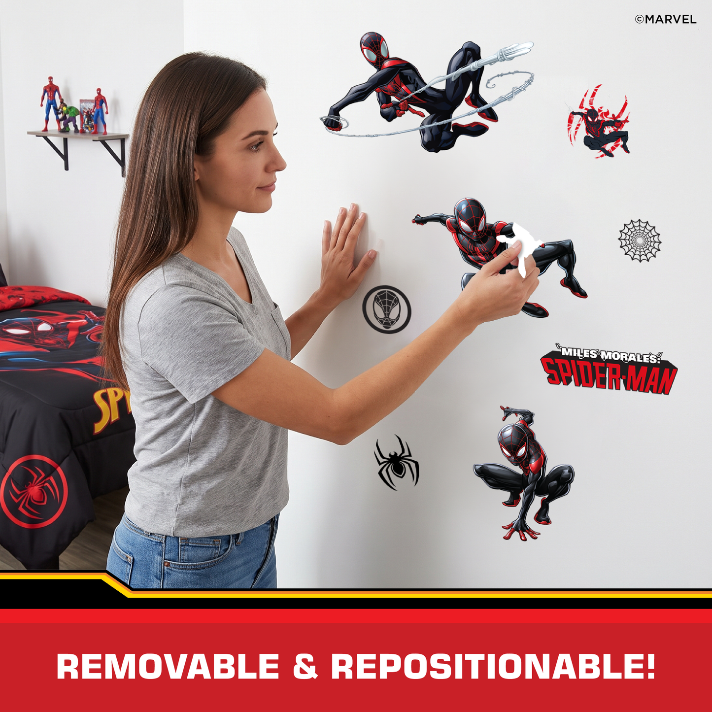 Miles Morales Group Wall Decals