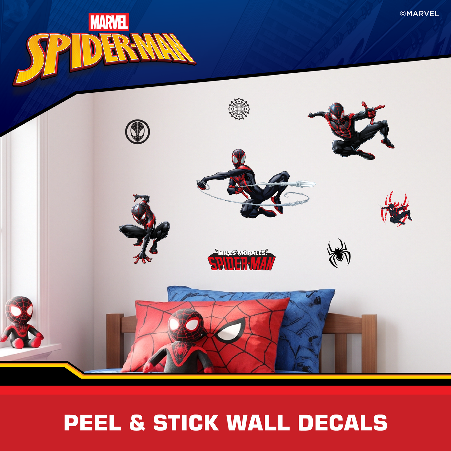Miles Morales Group Wall Decals