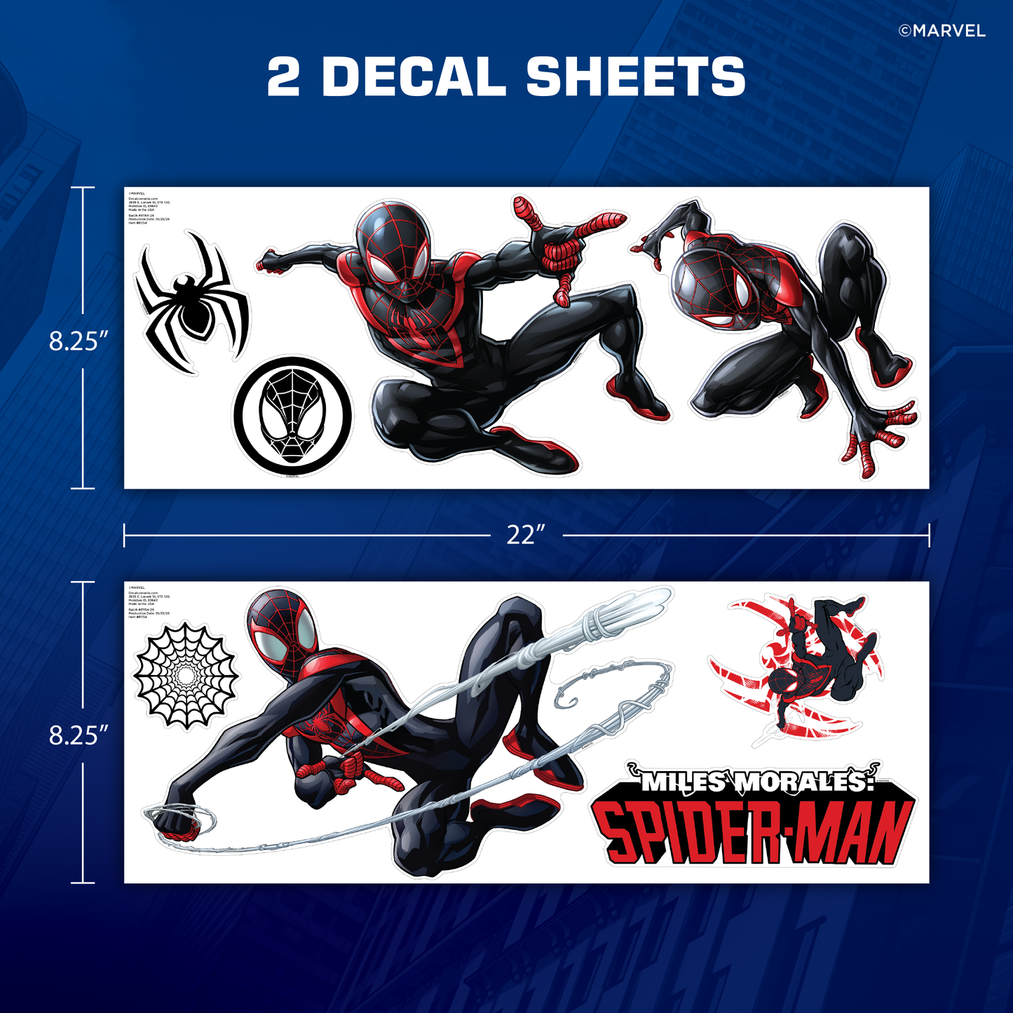 Miles Morales Group Wall Decals
