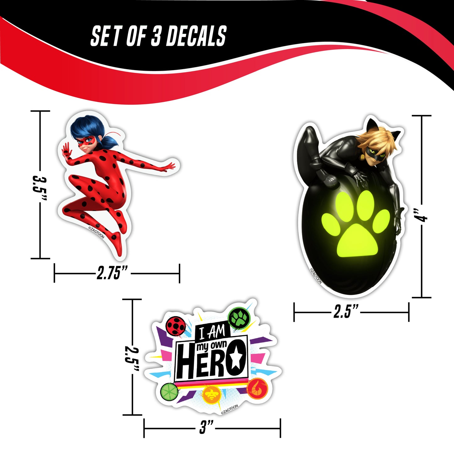 Miraculous Ladybug Value Pack Decals