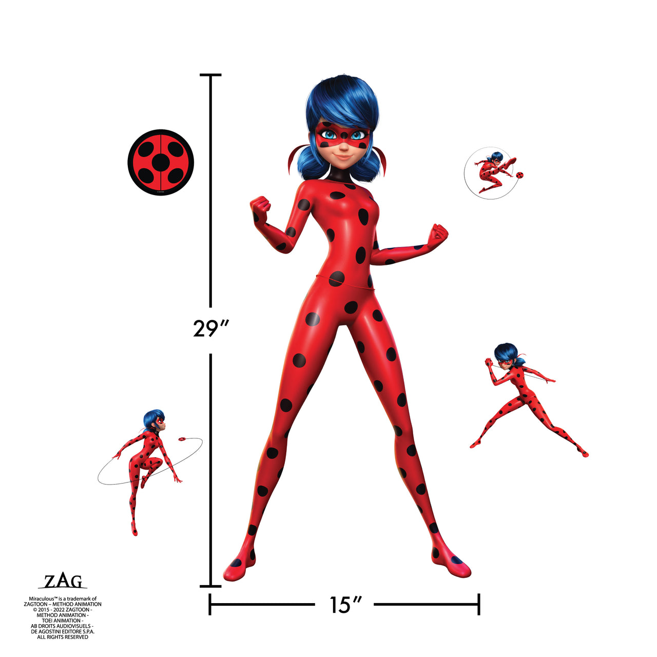 Miraculous Ladybug Interactive Wall Decal