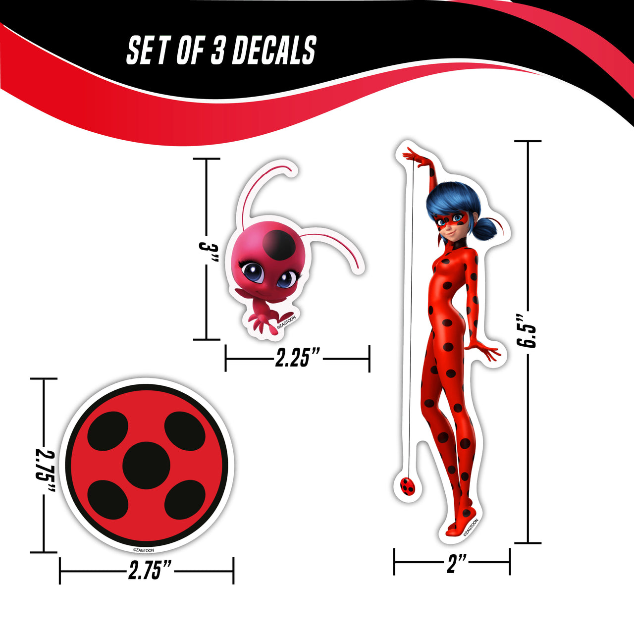 Miraculous Ladybug Value Pack Decals