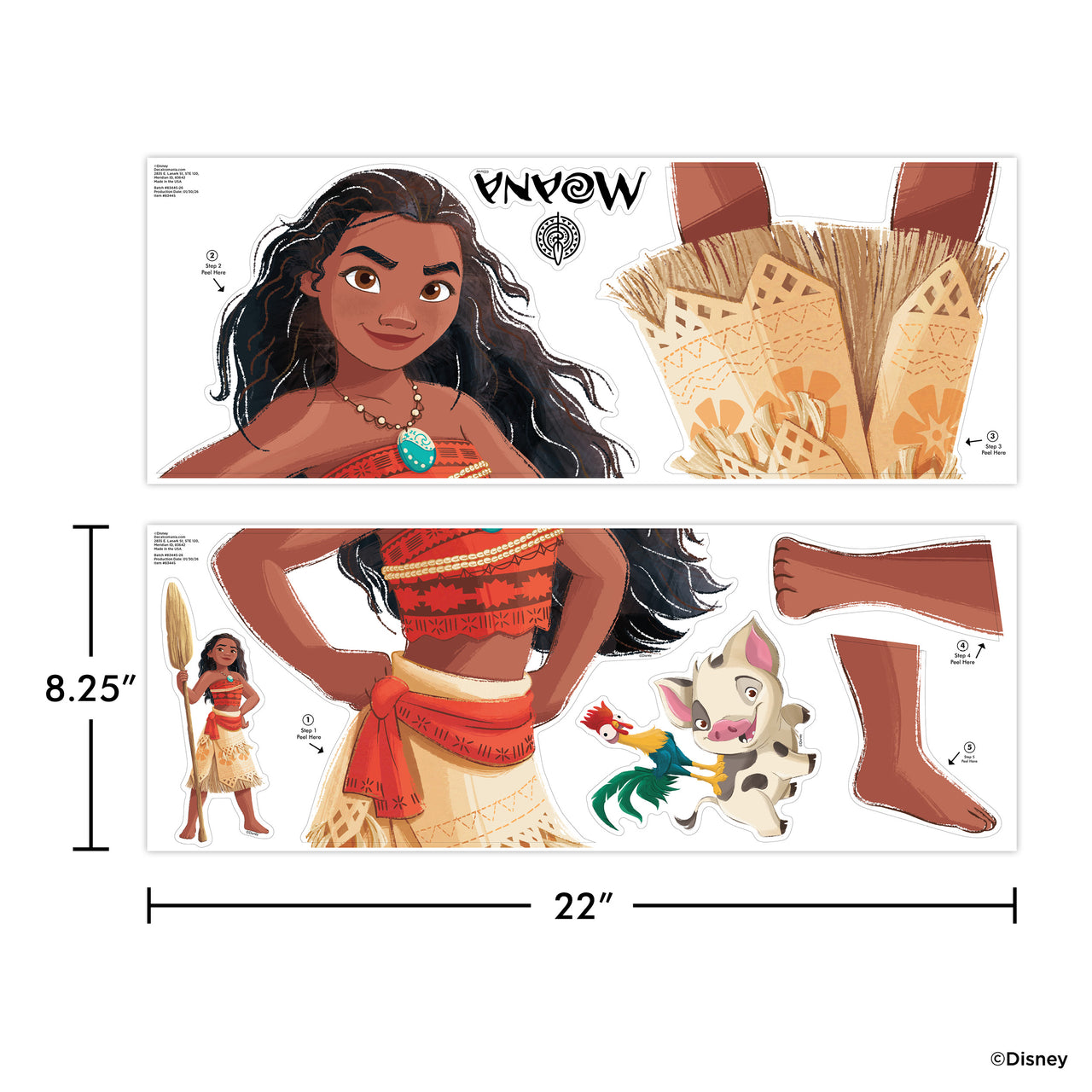 Princess Moana Wall Decal