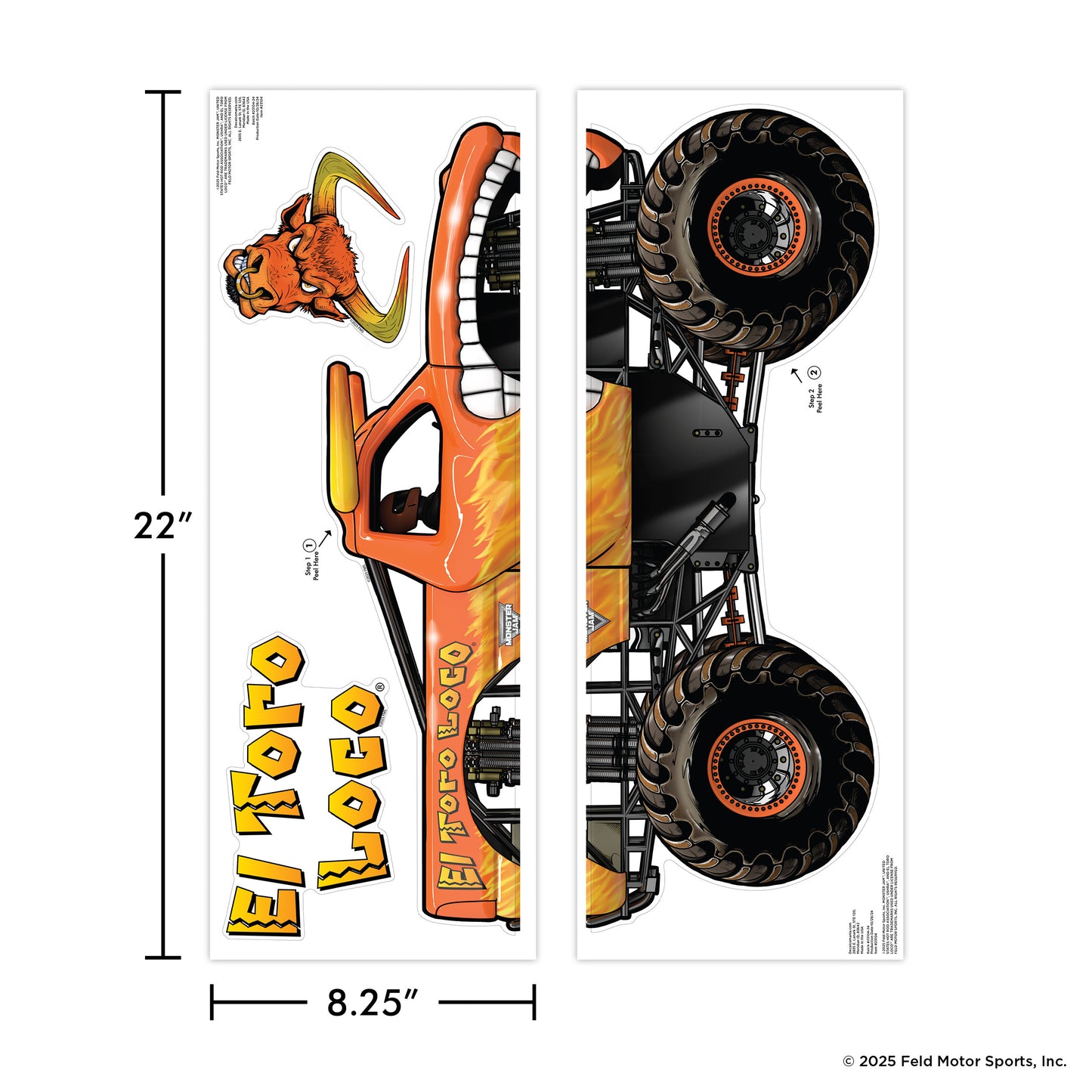 Monster Jam El Toro Loco Wall Decal