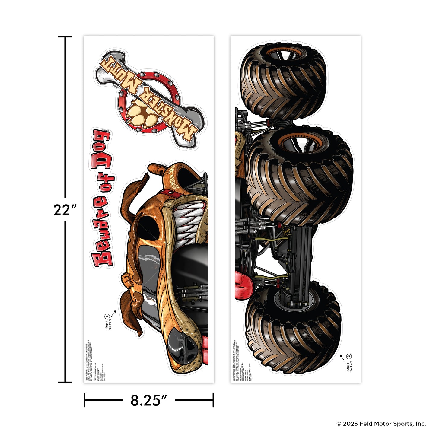 Monster Jam Monster Mutt Wall Decal