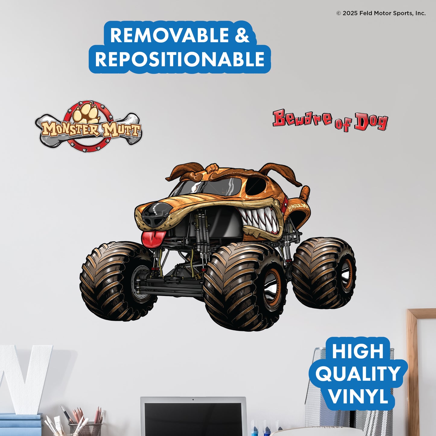 Monster Jam Monster Mutt Wall Decal