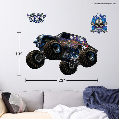 Monster Jam Son-Uva Digger Wall Decal