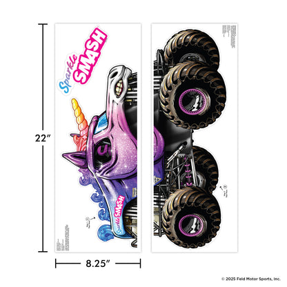 Monster Jam Sparkle Smash Wall Decal