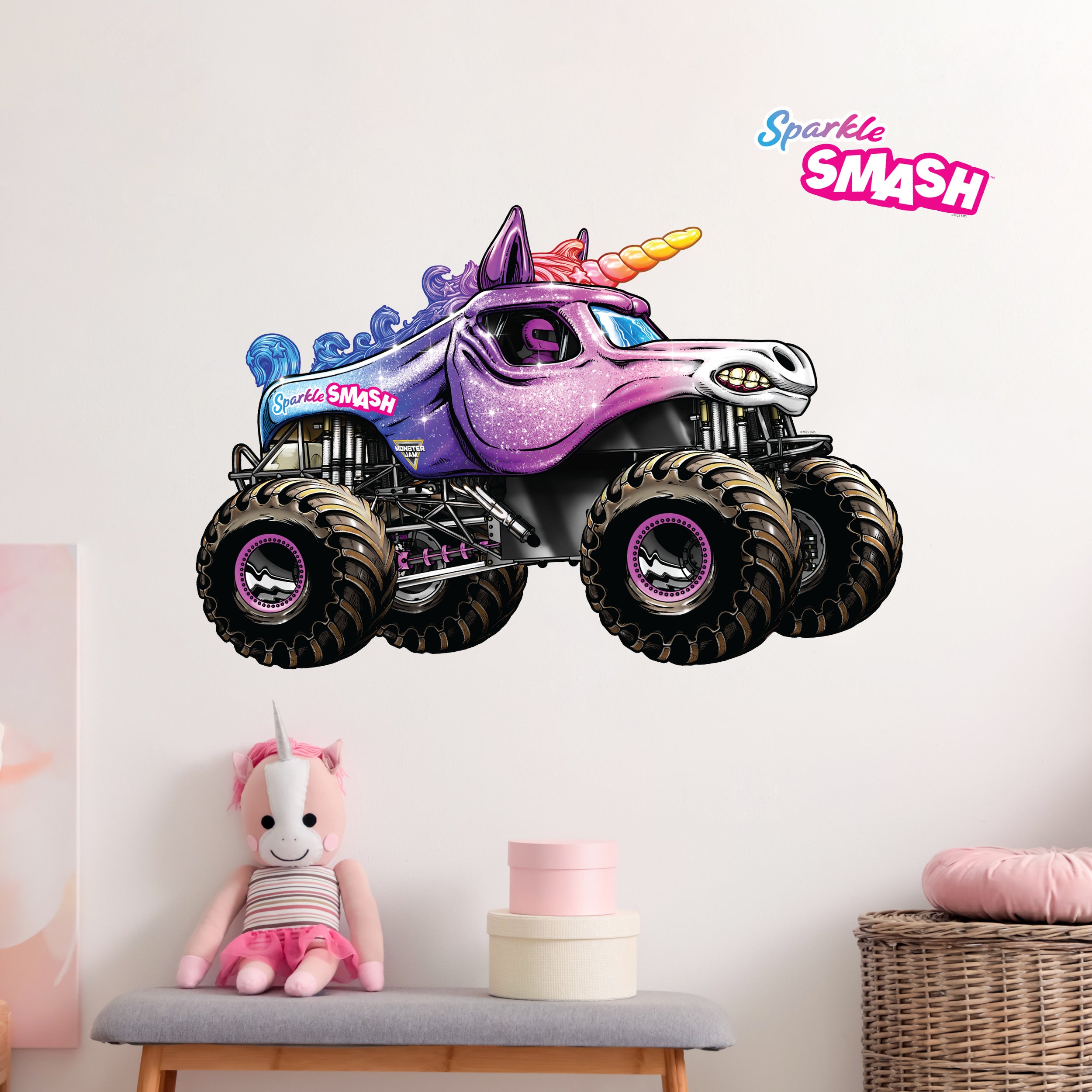 Monster Jam Sparkle Smash Wall Decal – Decalcomania