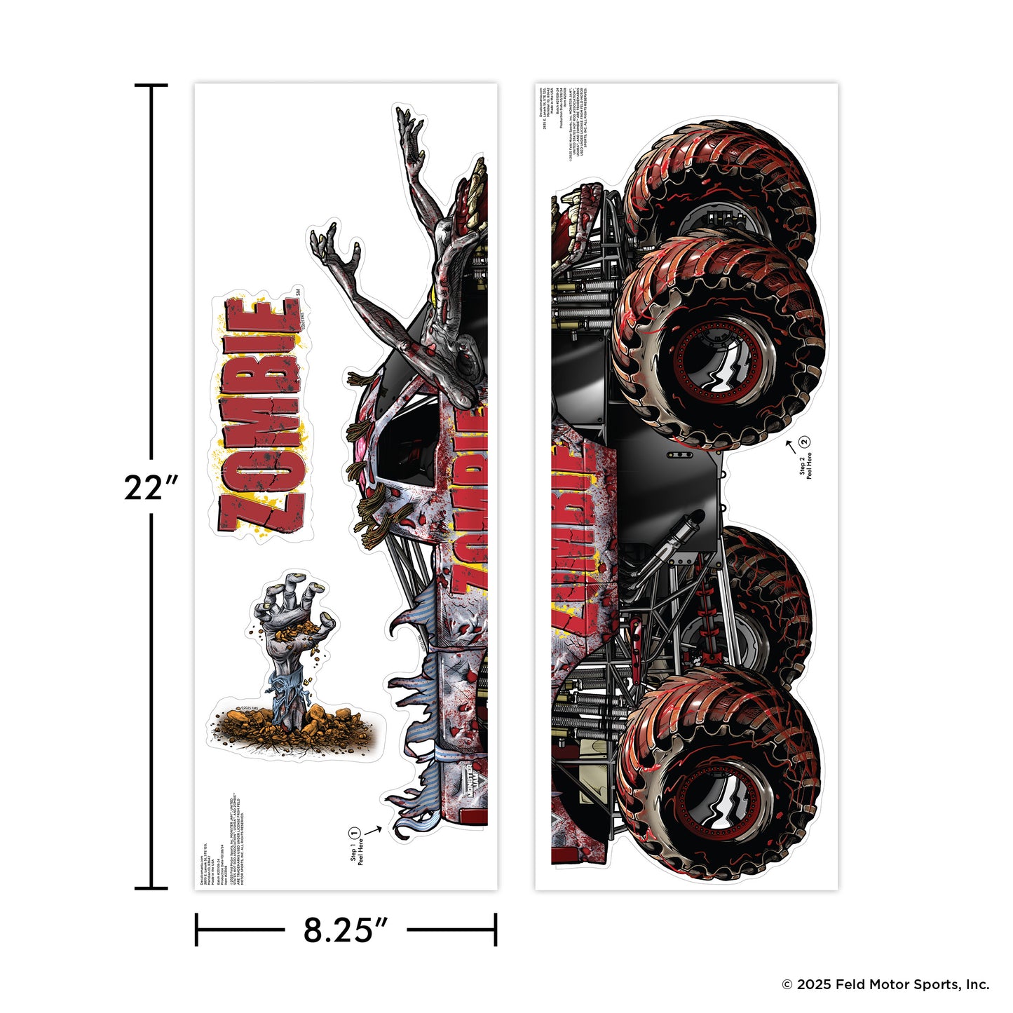 Monster Jam Zombie Wall Decal