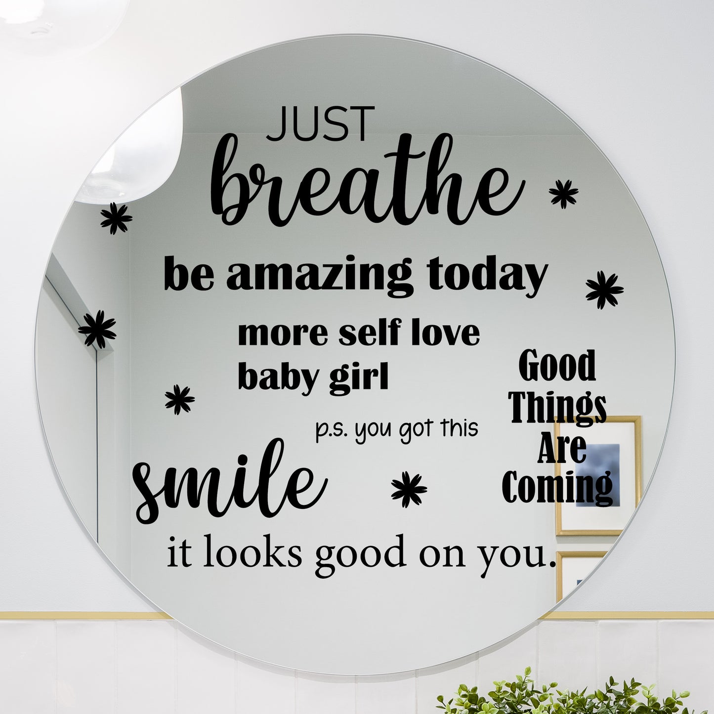 Motivational Mirror Decals