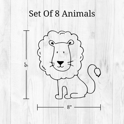 Black Safari Animal Wall Decals