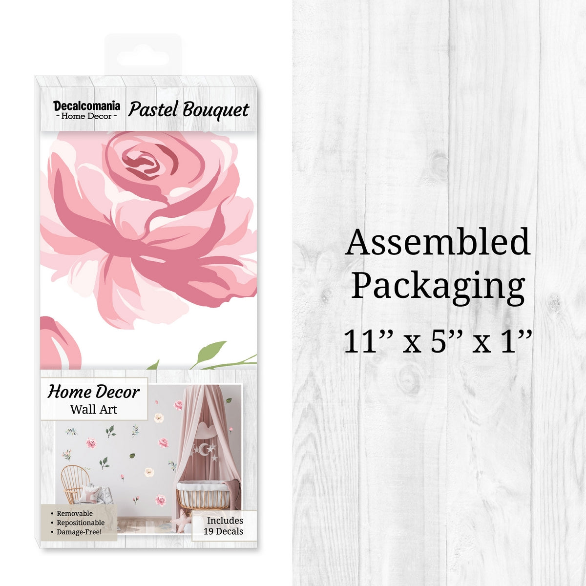 Pastel Floral Bouquet Wall Decals