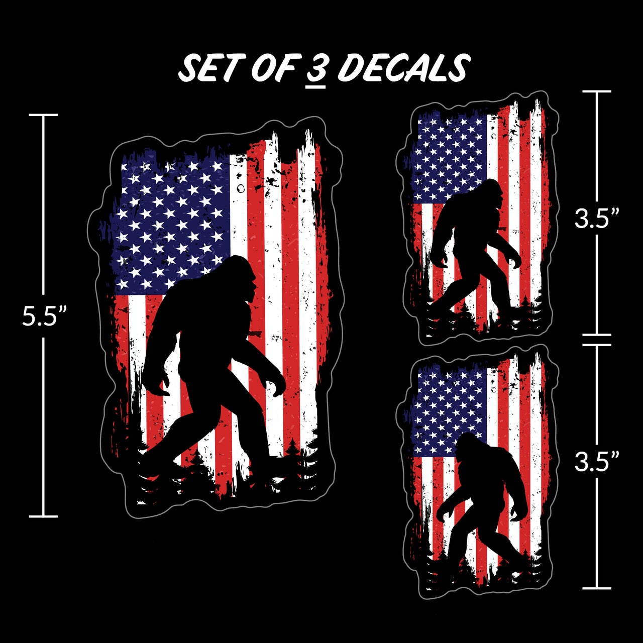 Patriotic Sasquatch Flag