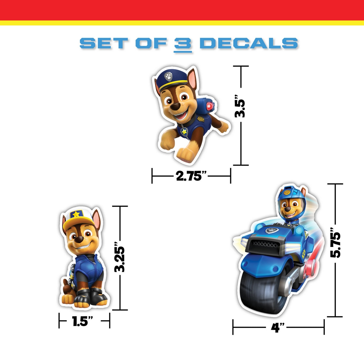Paw Patrol Chase Decals