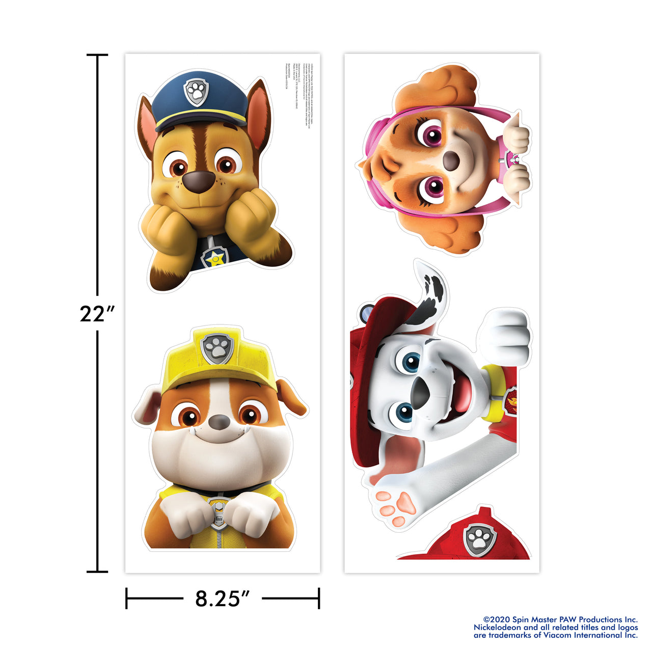 Paw Patrol Peeking Wall Decals