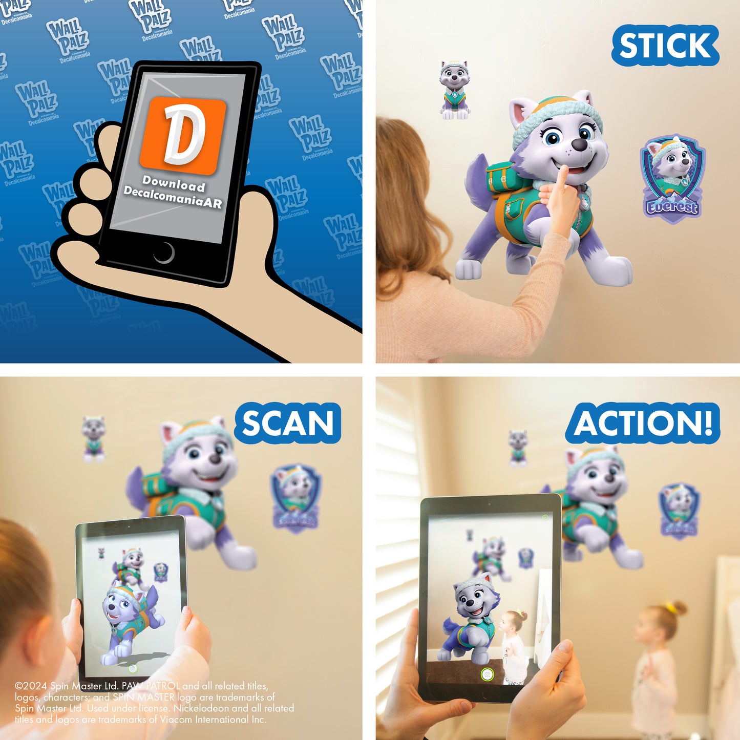 Paw Patrol Everest Interactive Wall Decal