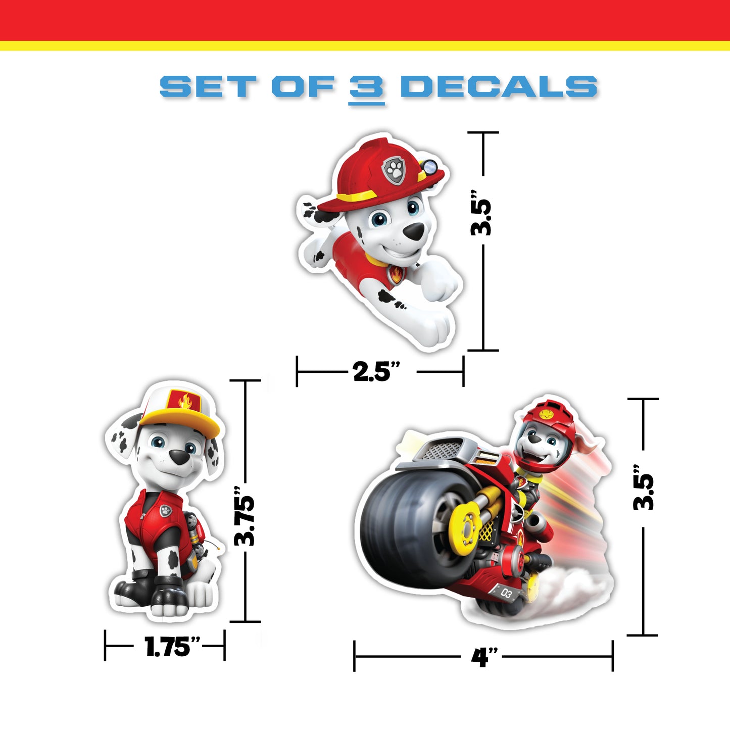 Paw Patrol Decals Value Pack
