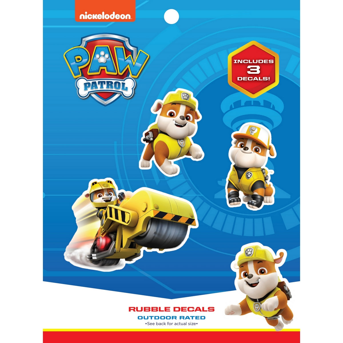 Paw Patrol Rubble Decals
