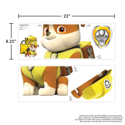 Paw Patrol Rubble Interactive Wall Decal