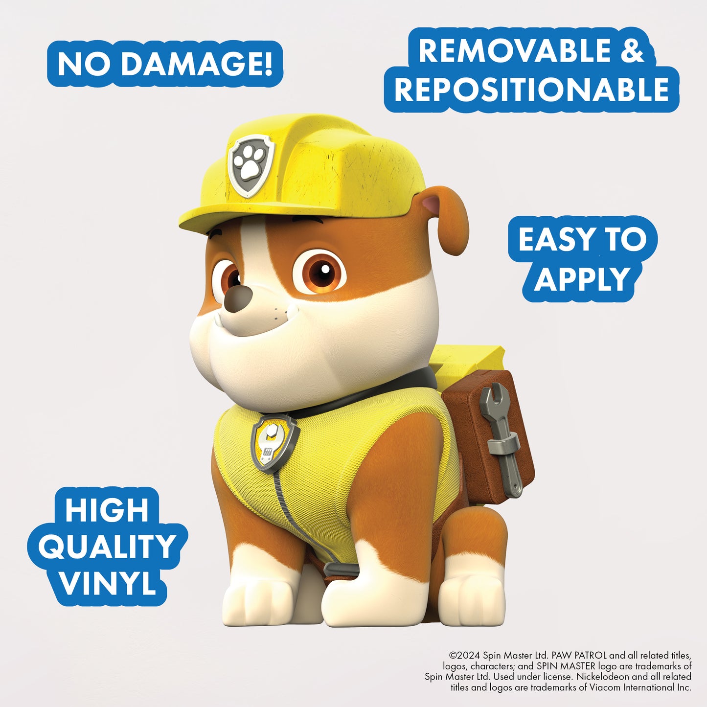 Paw Patrol Rubble Interactive Wall Decal
