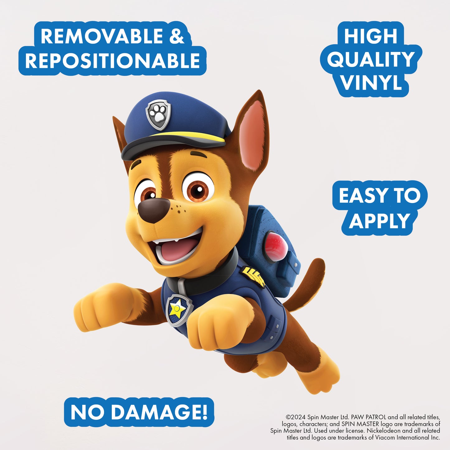 Paw Patrol 14" Chase Interactive Wall Decal