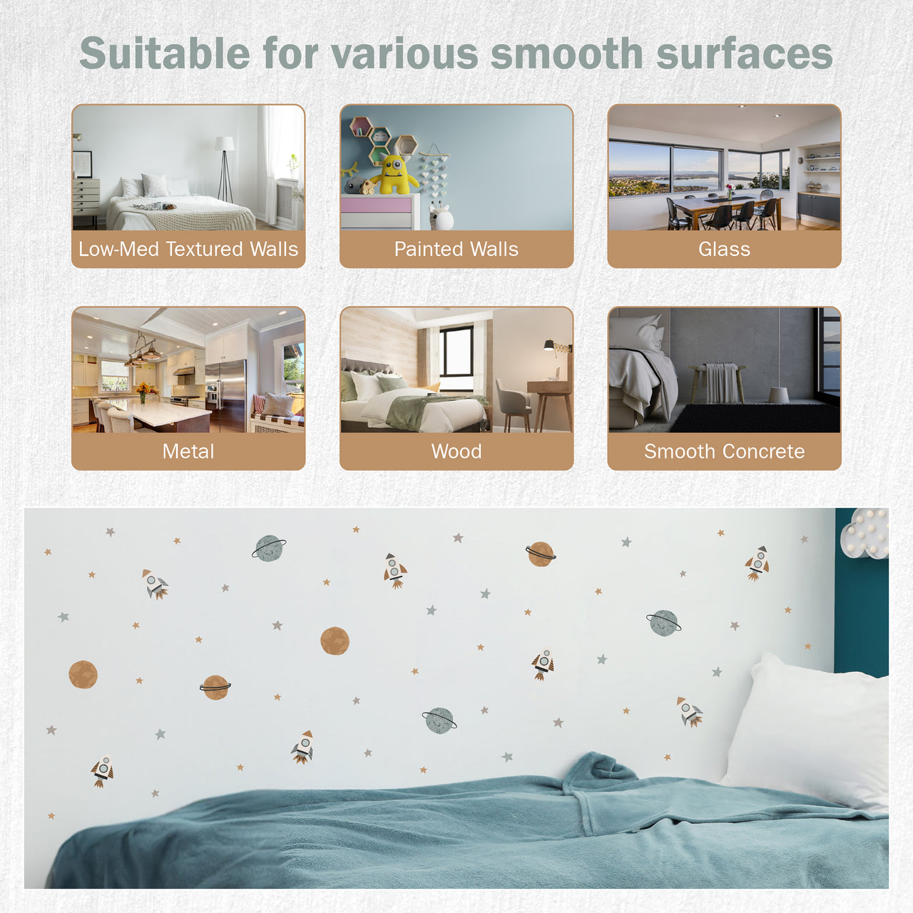 Galaxy Space Wall Decals