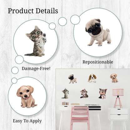 Kittens & Puppies Wall Decals