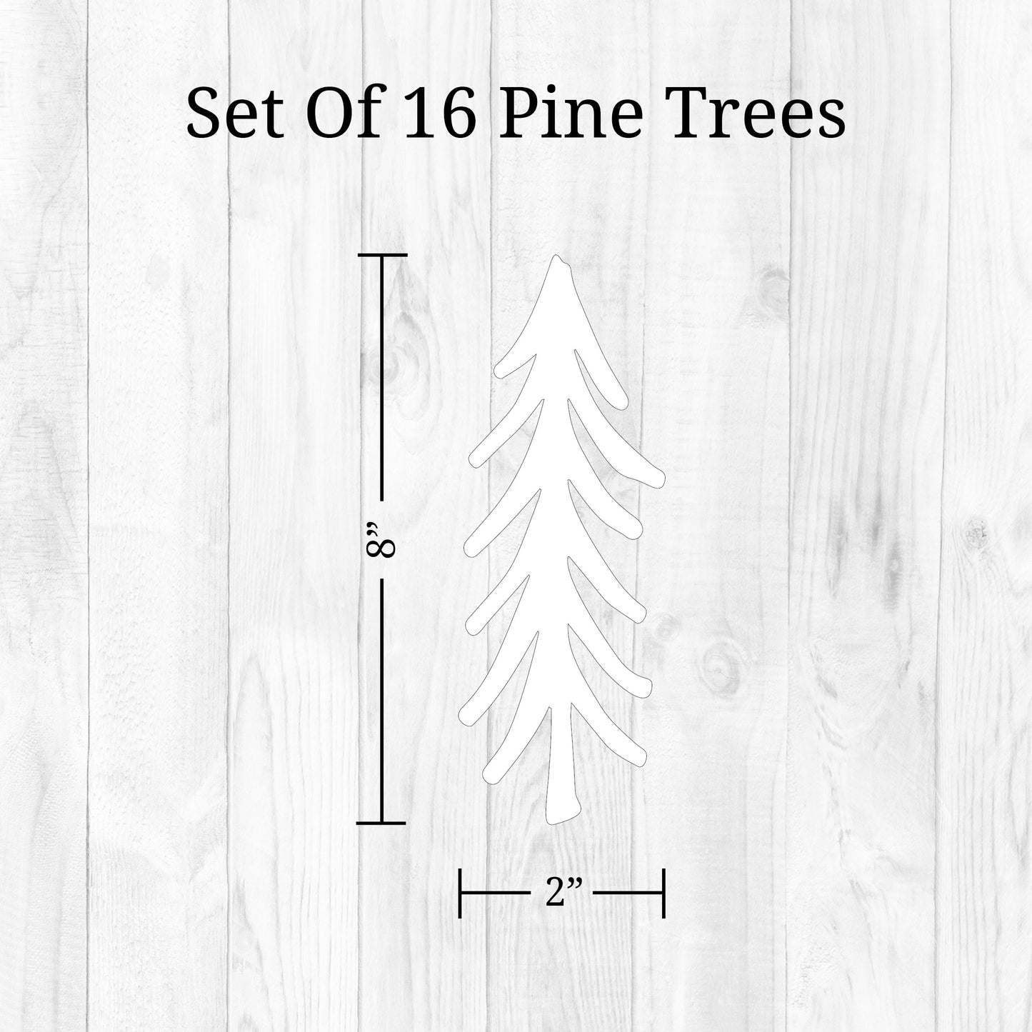 White Pine Trees Wall Decals