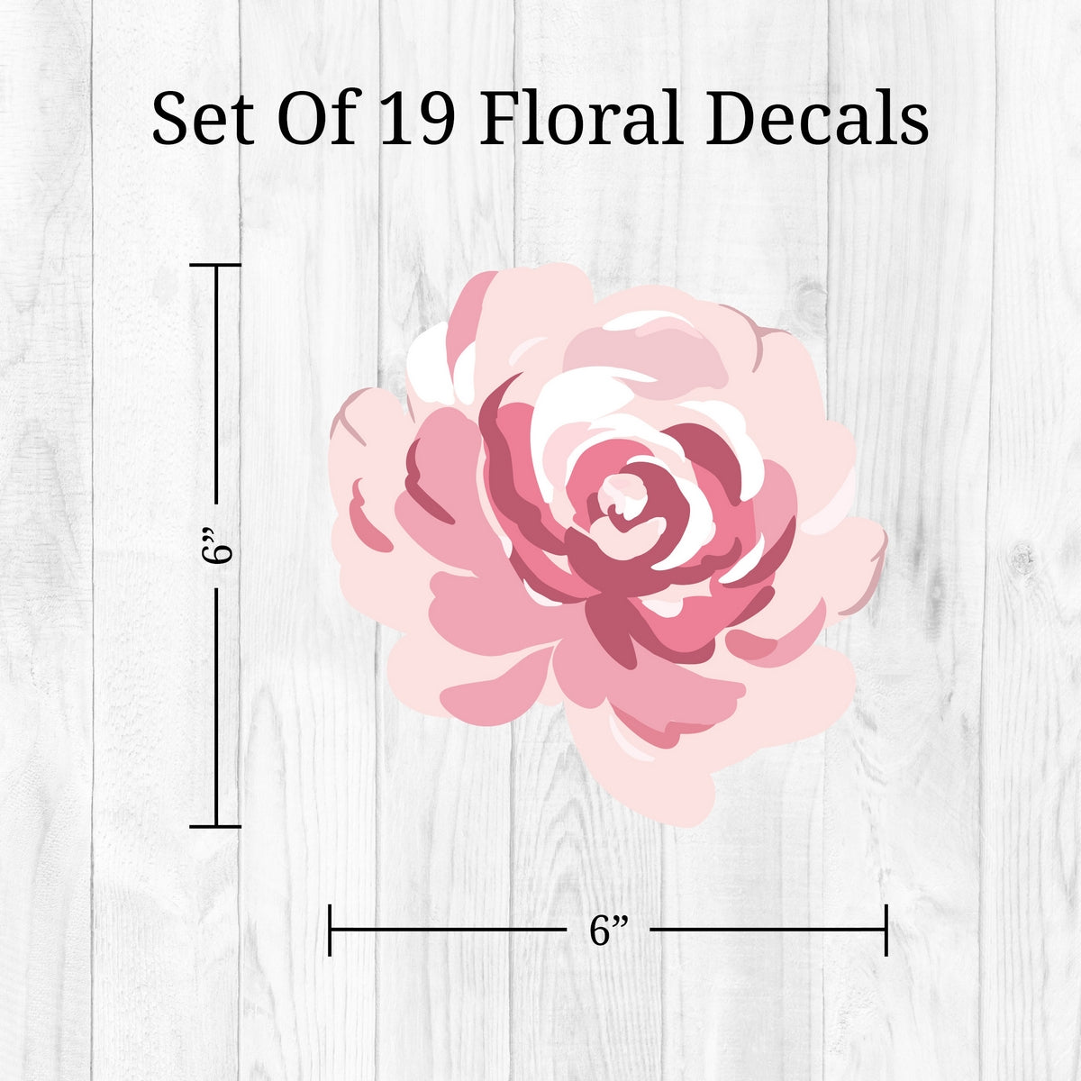 Pastel Floral Kids' Wall Decor - Decalcomania
