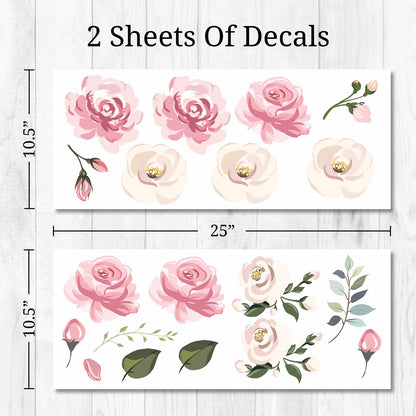 Pastel Floral Bouquet Wall Decals