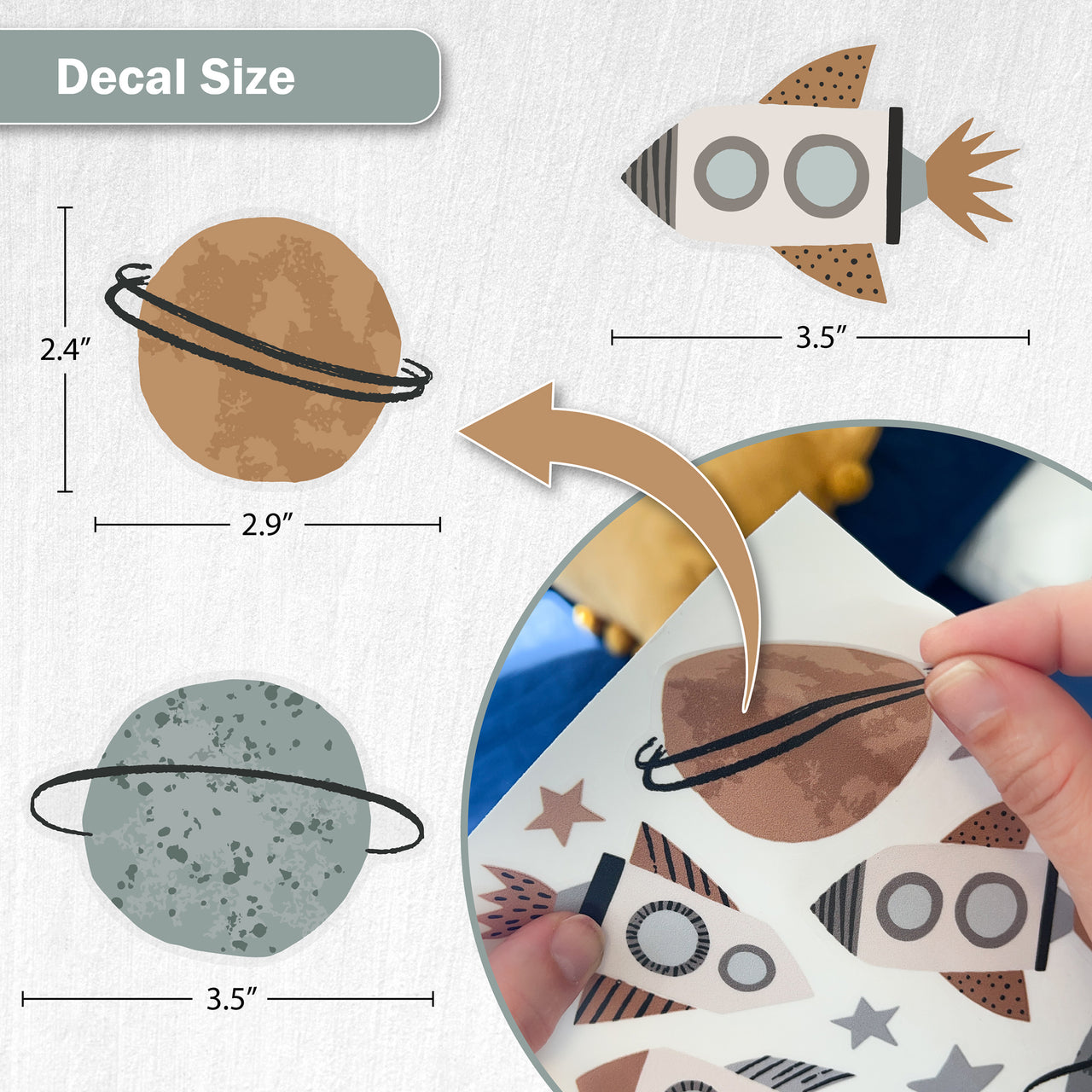 Galaxy Space Wall Decals