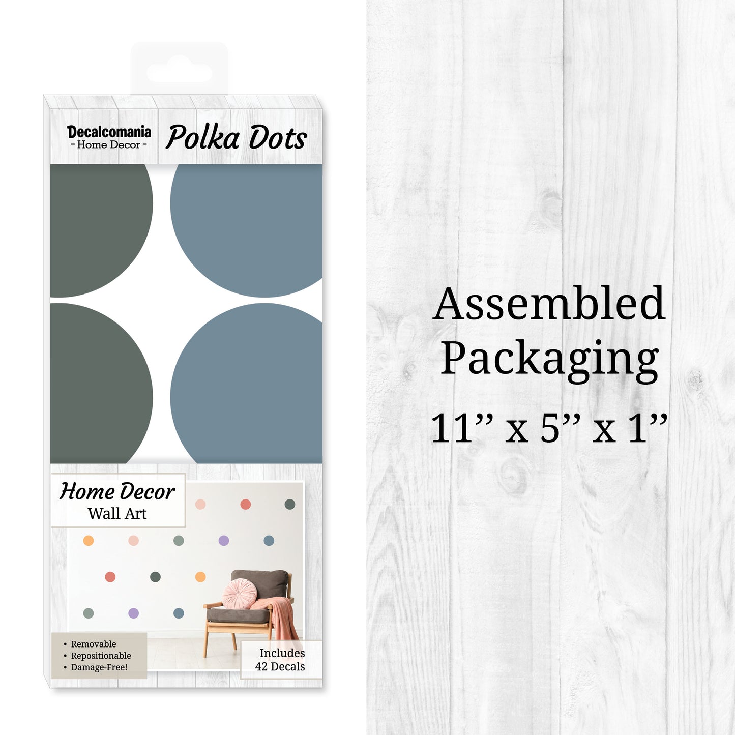 Neutral Polka Dots 3" Wall Decals