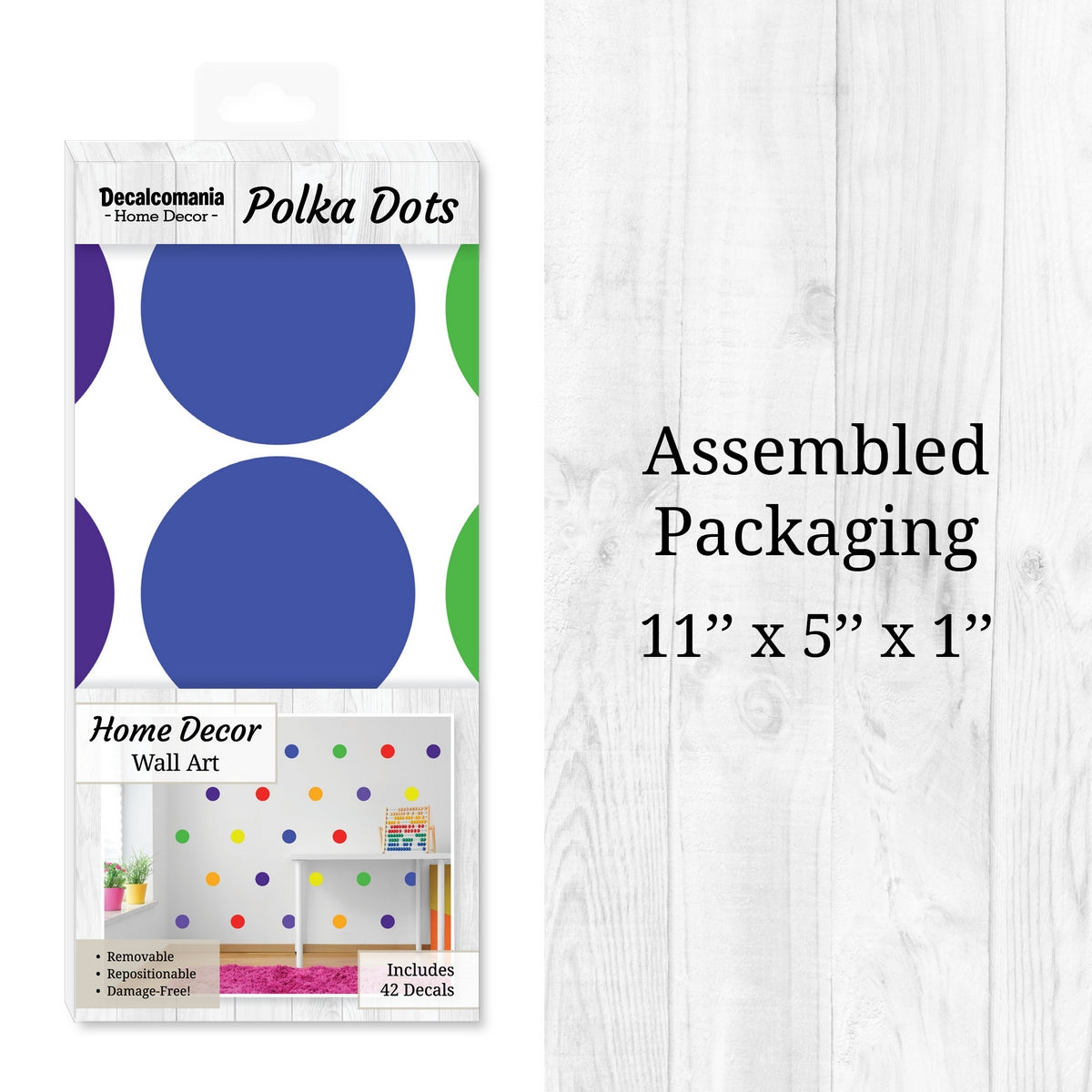 Primary Polka Dots Wall Decals
