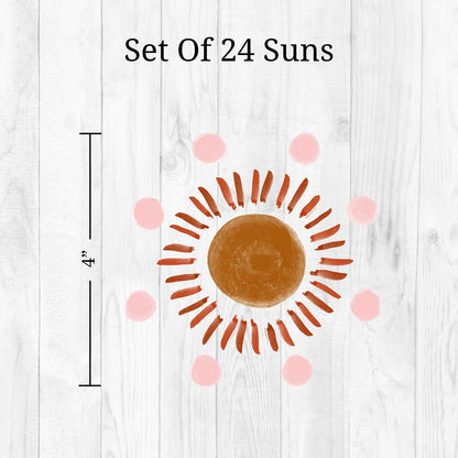 Polka Dot Sun Wall Decals