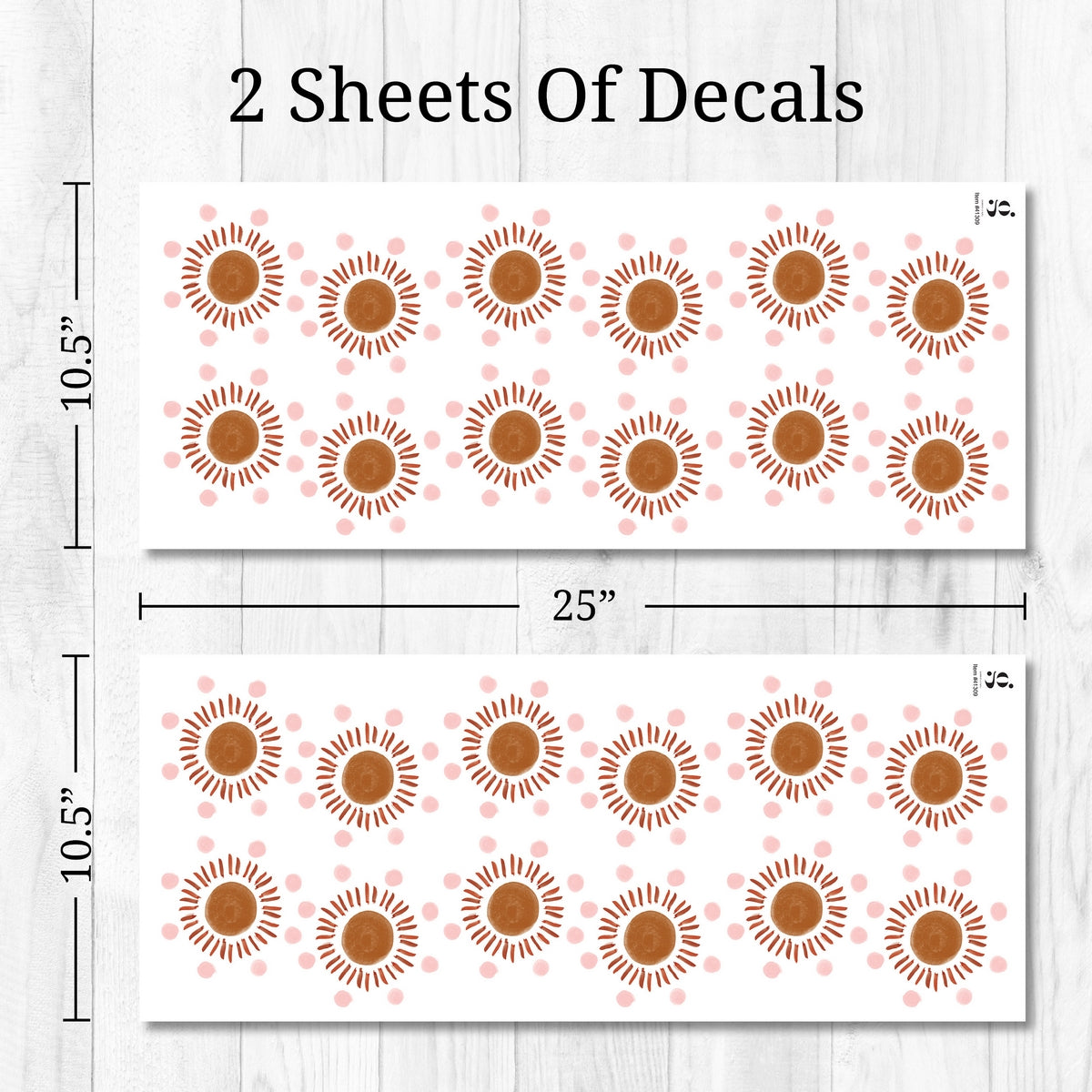 Polka Dot Sun Wall Decals