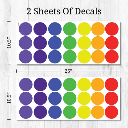 Primary Polka Dots Wall Decals