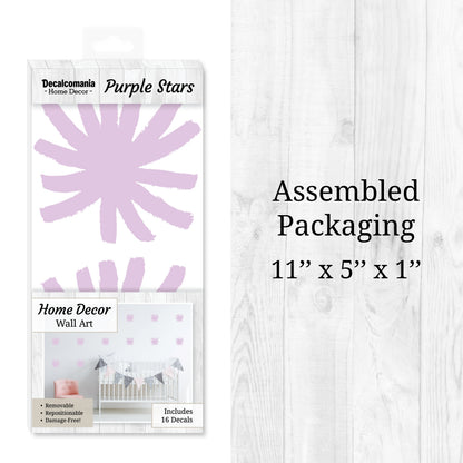 Purple Stars Wall Decals