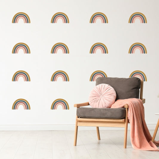 Neutral Rainbow Wall Decals