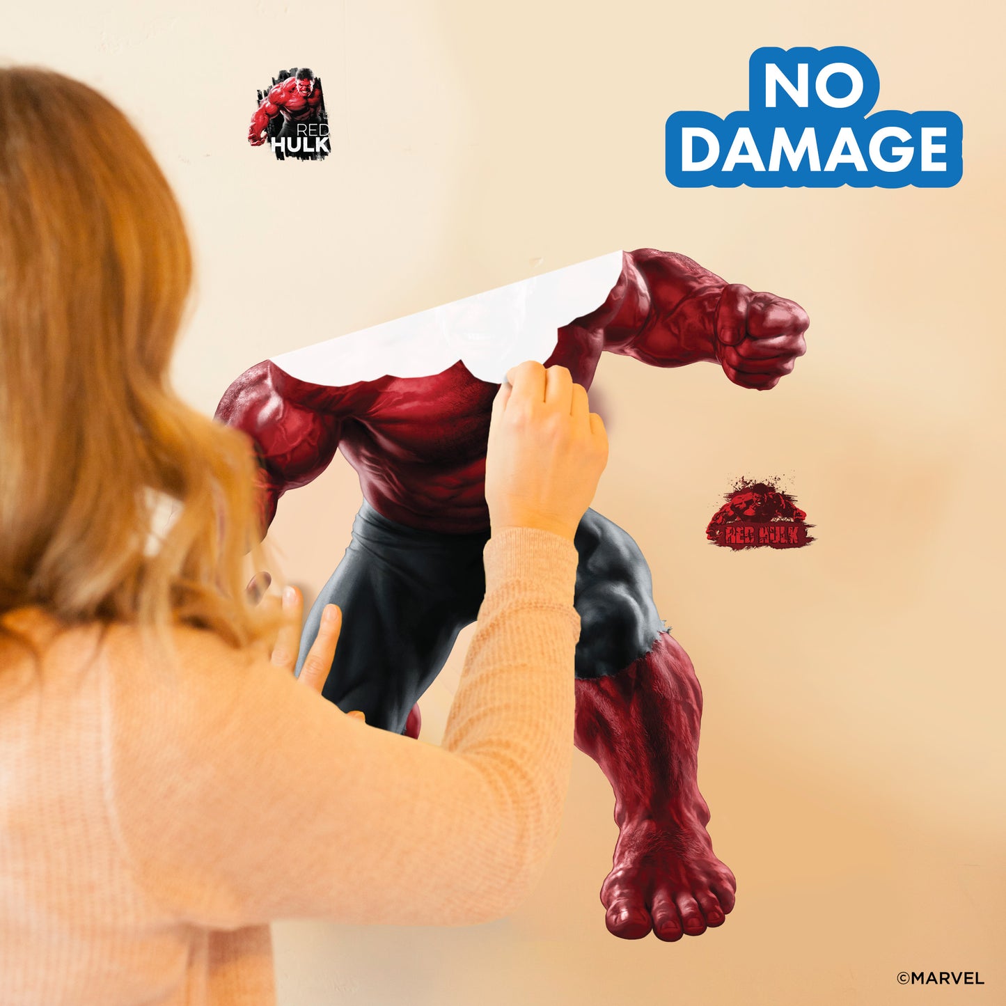 Red Hulk Wall Decal