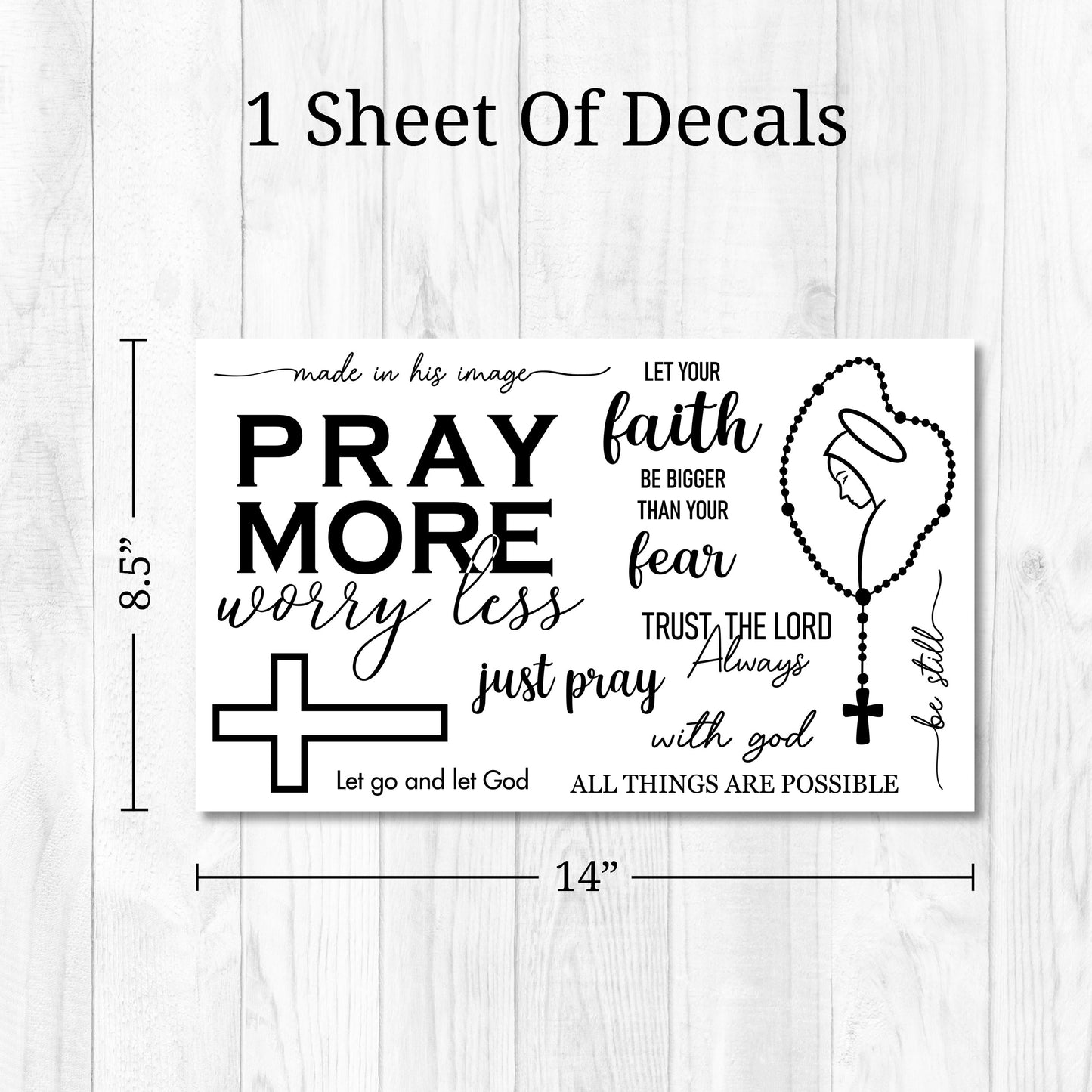 Religious Mirror Decals