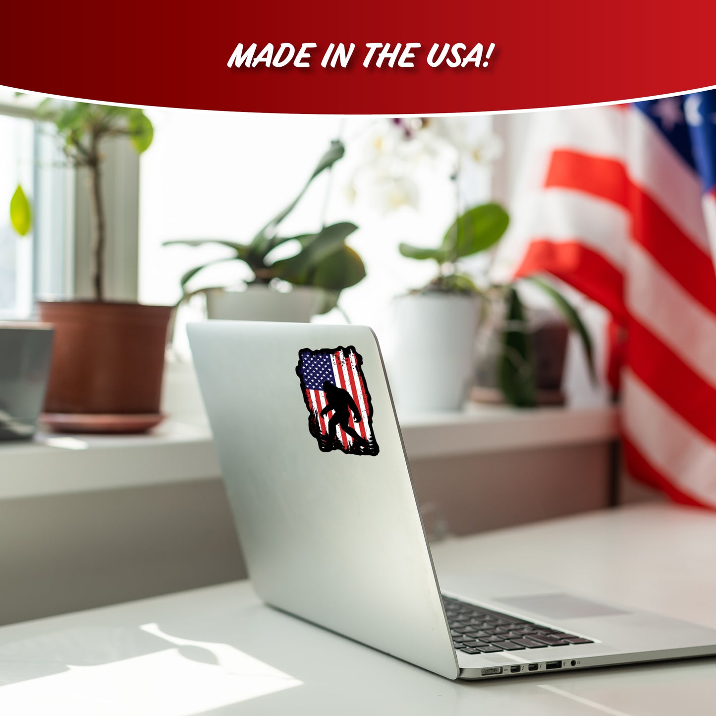 Patriotic Sasquatch Flag