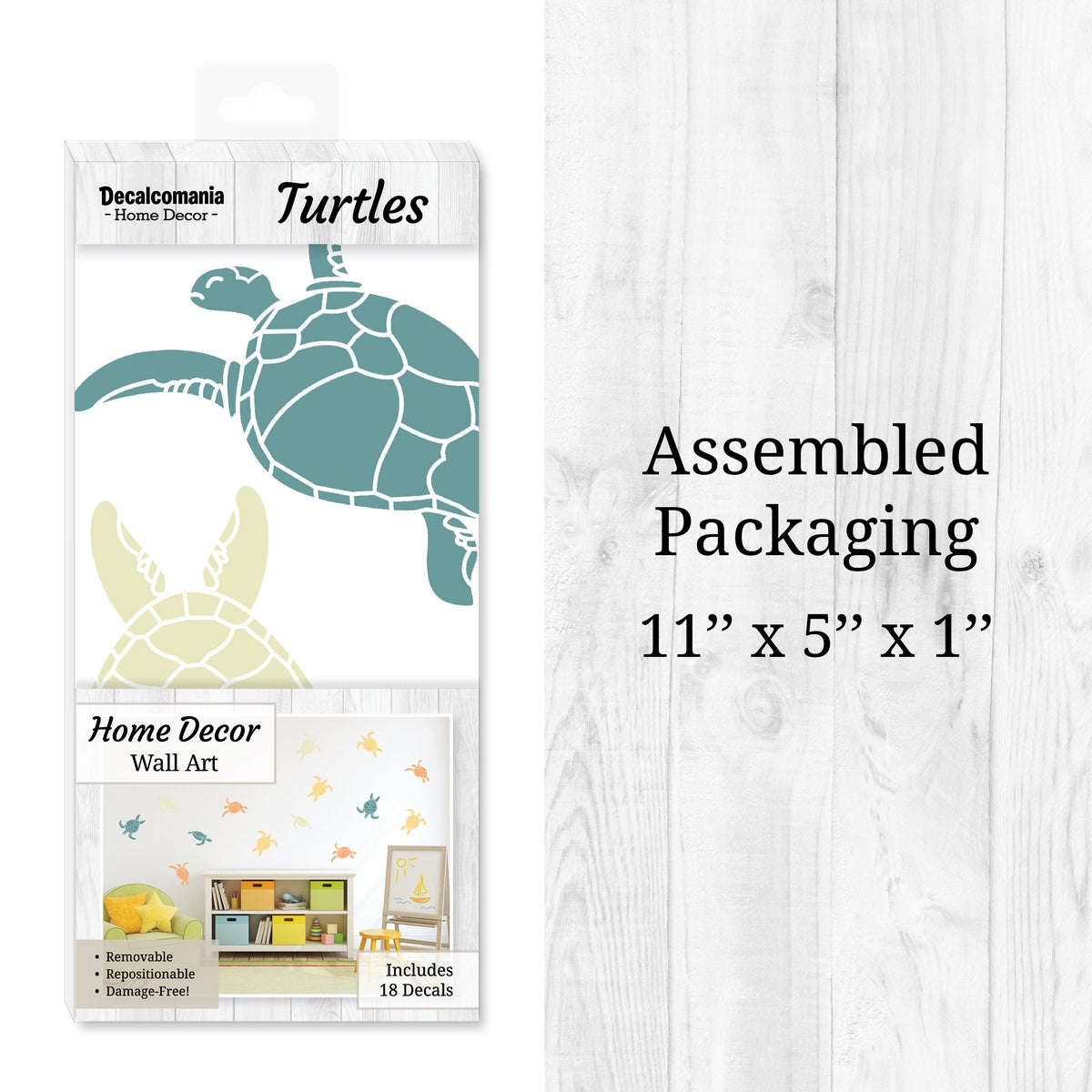 Neutral Turtles Wall Decals