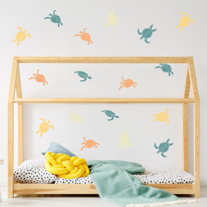 Neutral Turtles Wall Decals