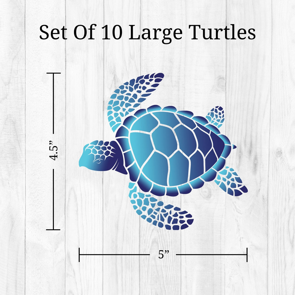 Blue Sea Turtles Wall Decals
